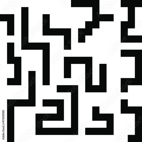 the black and white QR code pattern