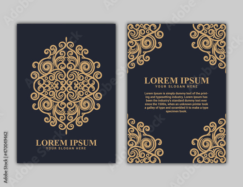Book cover design in A4 size. Annual report.Brochure design. Simple pattern. Flyer,promotion