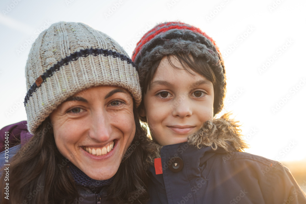 mom and son are having fun mom and son are having fun