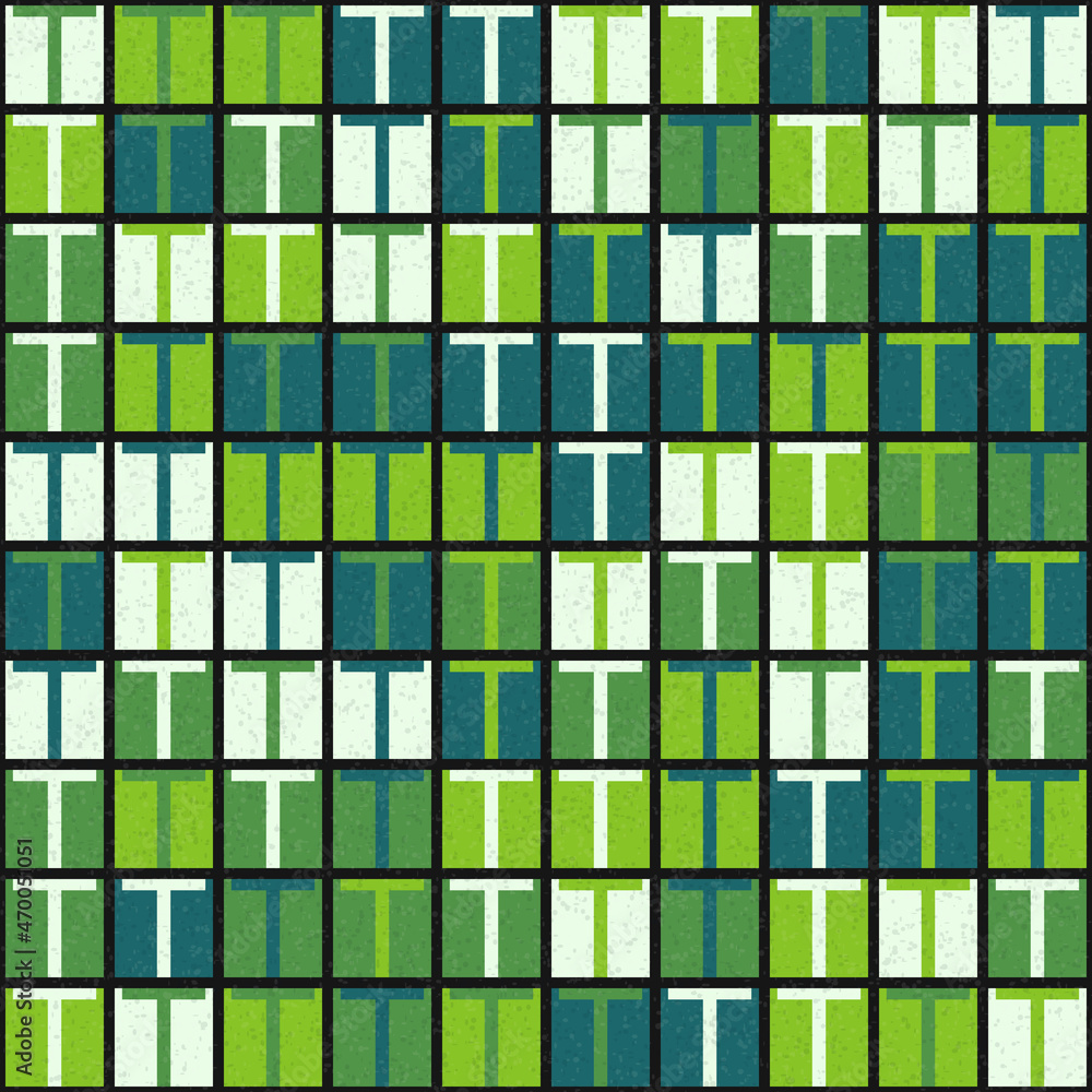 Fototapeta premium Abstract Geometric Pattern generative computational art illustration