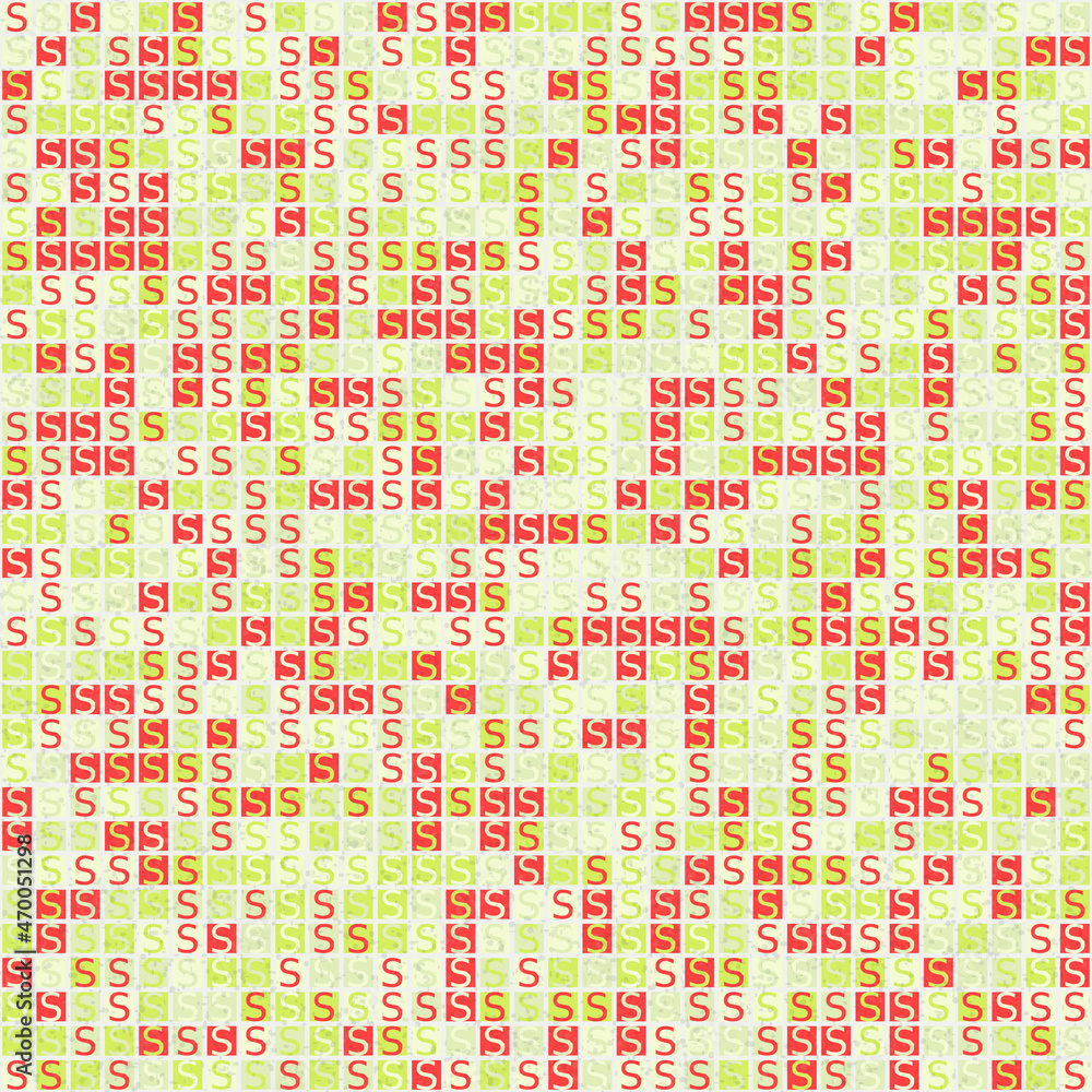 Fototapeta premium Abstract Geometric Pattern generative computational art illustration