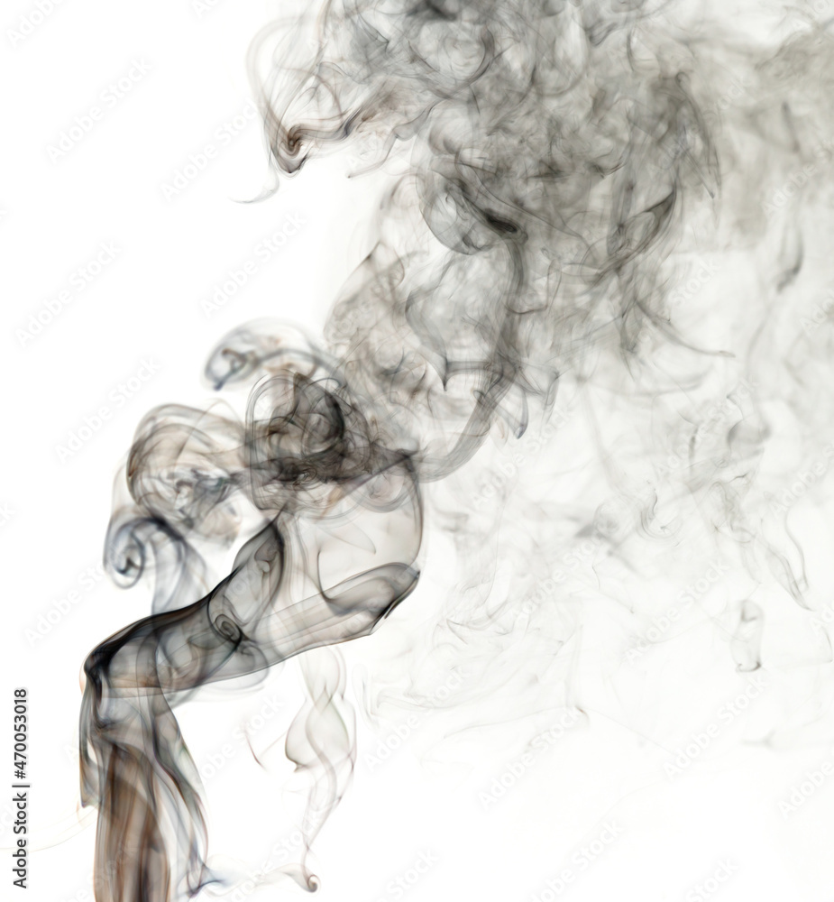 Smoke on a white background. Smoke on a white background.