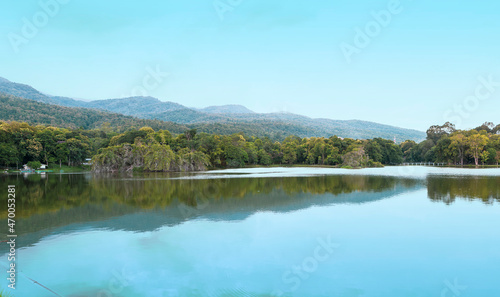 Lake in northern Thailand, nature concept background, lakescape