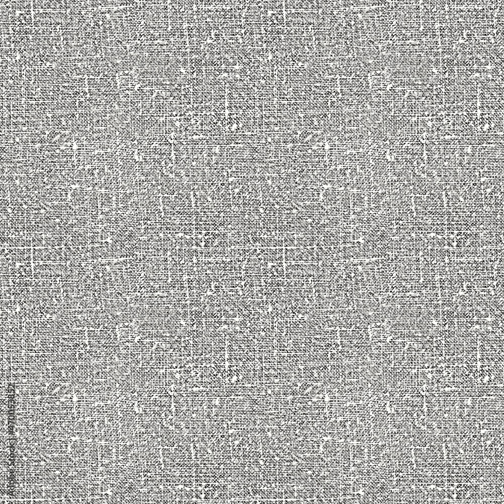 Natural French gray linen texture background. Ecru flax fibre seamless woven pattern. Organic yarn close up fabric effect. Rustic farmhouse cloth textile canvas tile. - obrazy, fototapety, plakaty 