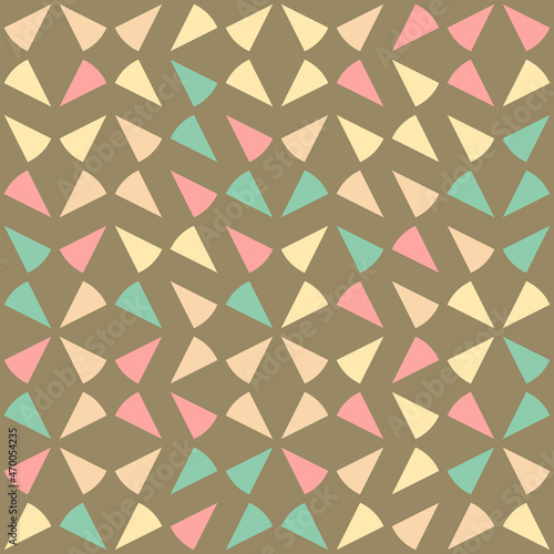 Abstract Geometric Pattern generative computational art illustration