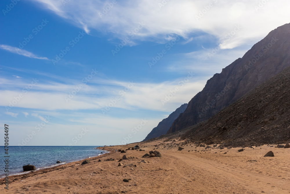 view from the beach