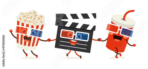 Cinema Concept With Cartoon Character