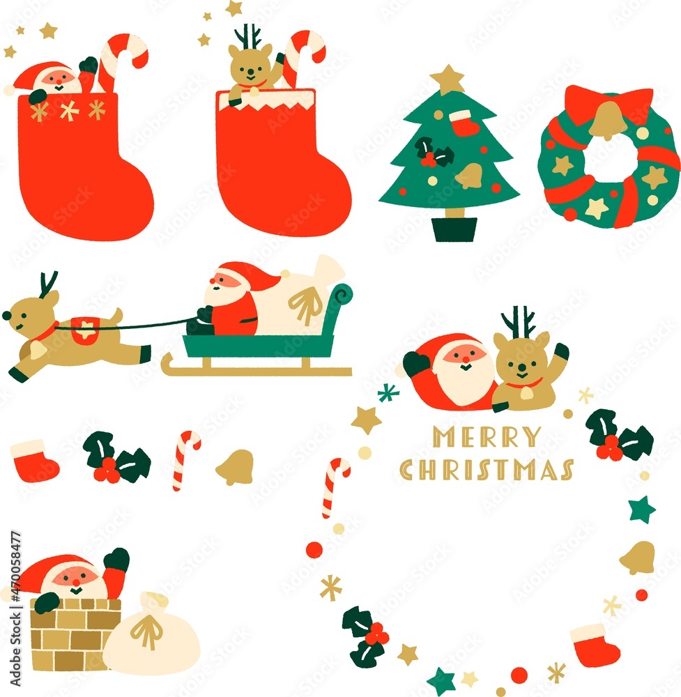 Fototapeta premium クリスマスセット