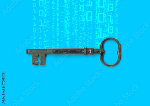 Computer code mit schlüssel - Ransomware © kaptn