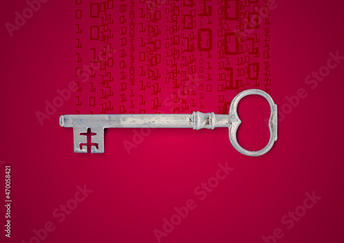 Computer code mit Schlüssel - Ransomware viurs © kaptn