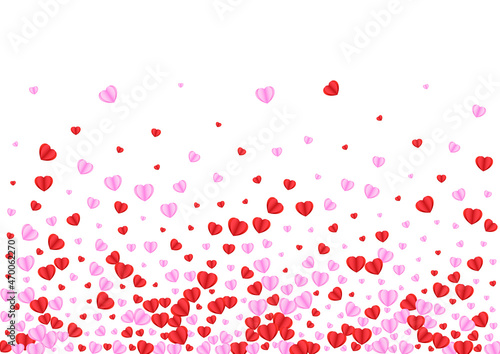 Fond Confetti Background White Vector. Honeymoon Texture Heart. Violet Art Frame. Pink Confetti Shape Illustration. Tender Congratulation Backdrop.