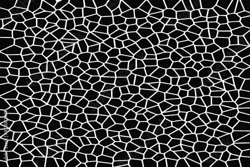 Black Broken Stained Glass Background