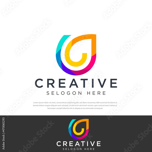 Free Download Colorful line style symbol logo.symbol,template,illustration - GFXLoad