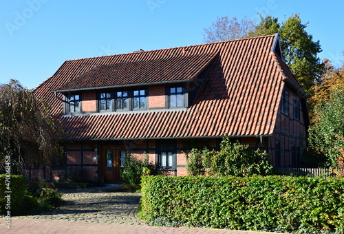 Typische Norddeutsche Architektur in Dorfmark, Niedersachsen photo