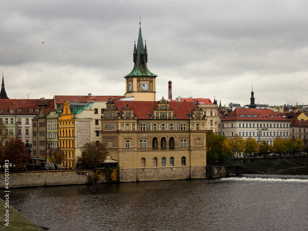 Prague City taken from Charles Bridge