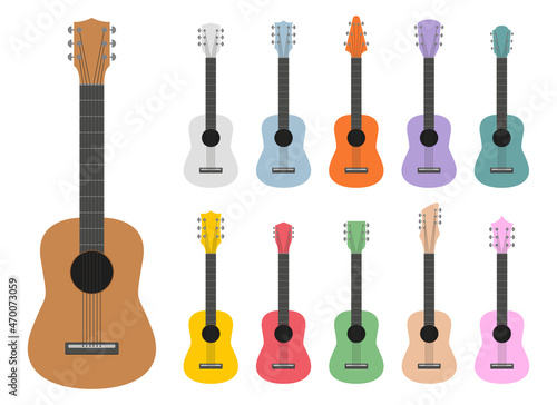 Guitar vector design illustration isolated on white background