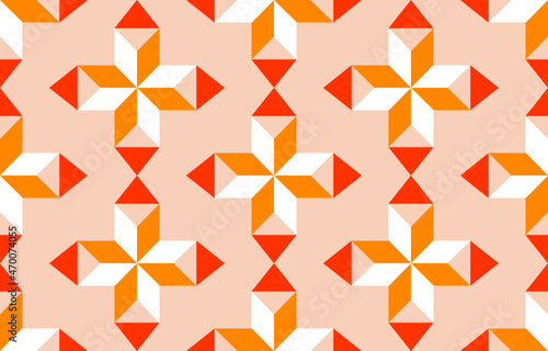 Geometric ethnic pattern for batik clothes, sarong wrapping. Embroidery vector illustration pattern