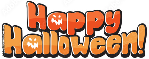 Happy Halloween word logo