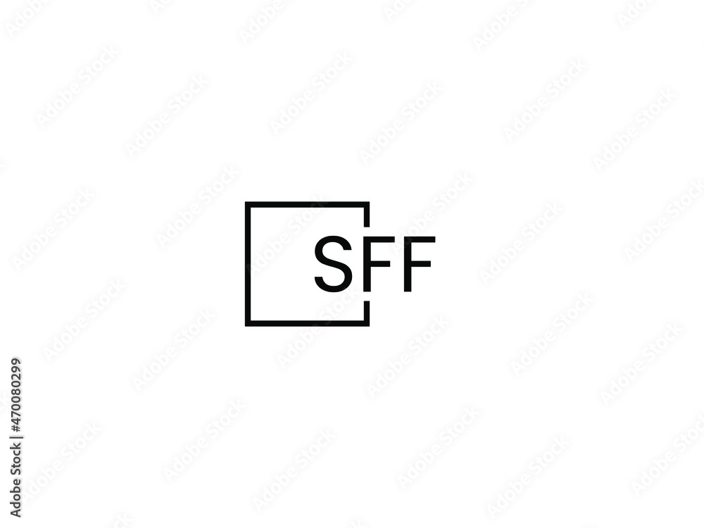 Obraz premium SFF letter initial logo design vector illustration