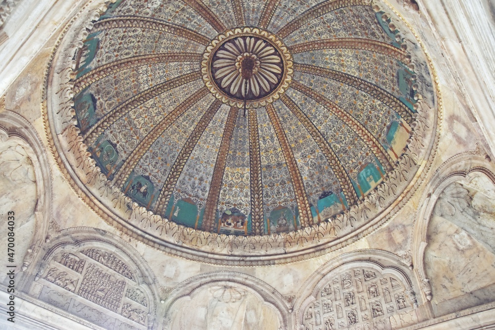 ceiling of ancient building in alwar 