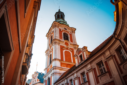 Street view of Poznan city, Poland