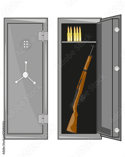 Safe for keeping of the weapon and patron