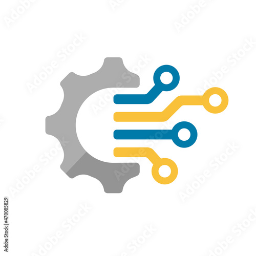 DX ( digital transformation ) vector icon illustration.