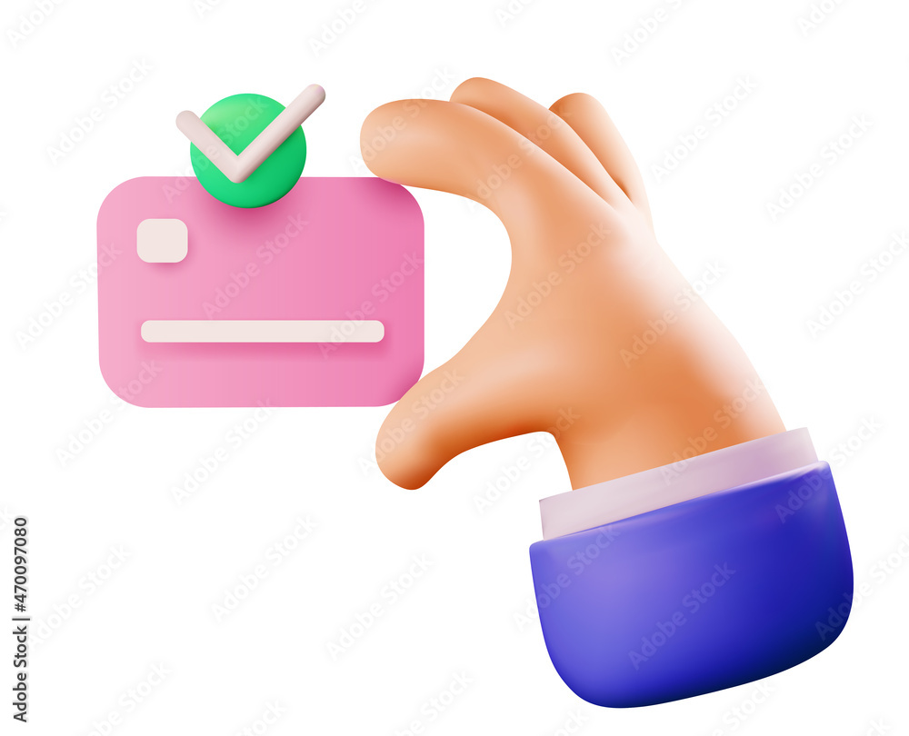 Cartoon hand using credit card for online payment or payment transaction or online mobile banking concept isolated on white background. Vector illustration Cartoon hand using credit card for online payment or payment transaction or online mobile banking concept isolated on white background. Vector illustration