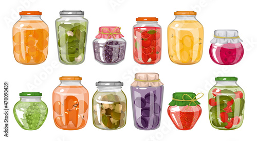 Homemade Canned Food Colored Set