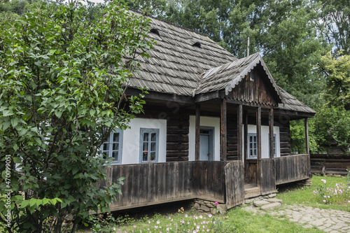 Traditional Old Romanian house. BUCHAREST, ROMANIA.