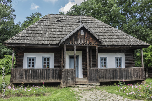 Traditional Old Romanian house. BUCHAREST, ROMANIA.