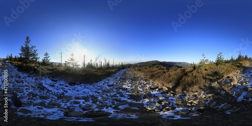 Beskid Mountains in The Winter HDRI Panorama