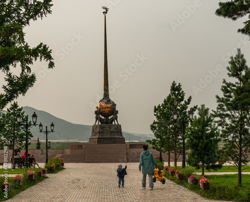 Kyzyl. Center of Asia photo