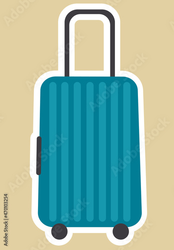 travel suitcase vector illustration / чемодан для путешествий, багаж и туризм, векторное изображение, иллюстрация