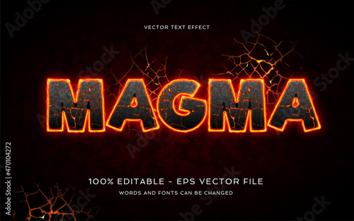 magma art text effect fully editable