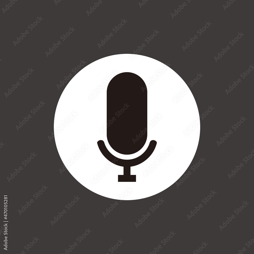 Microphone vector simple icon vector illustration symbol Microphone vector simple icon vector illustration symbol
