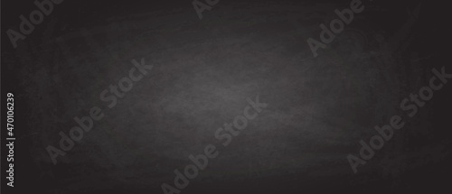 Realistic detailed blackboard texture background. Dark old chalkboard texture in vector.