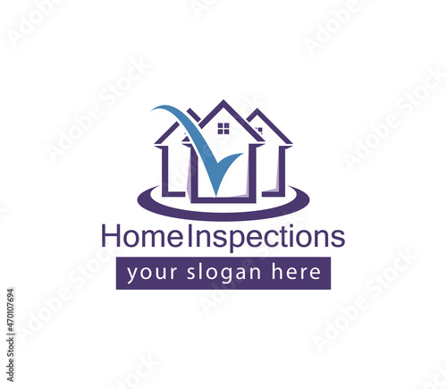 home inspection logo, creative logo. simple logo, logo inspiration