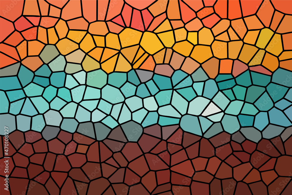 Multicolor Broken Stained Glass Background Multicolor Broken Stained Glass Background