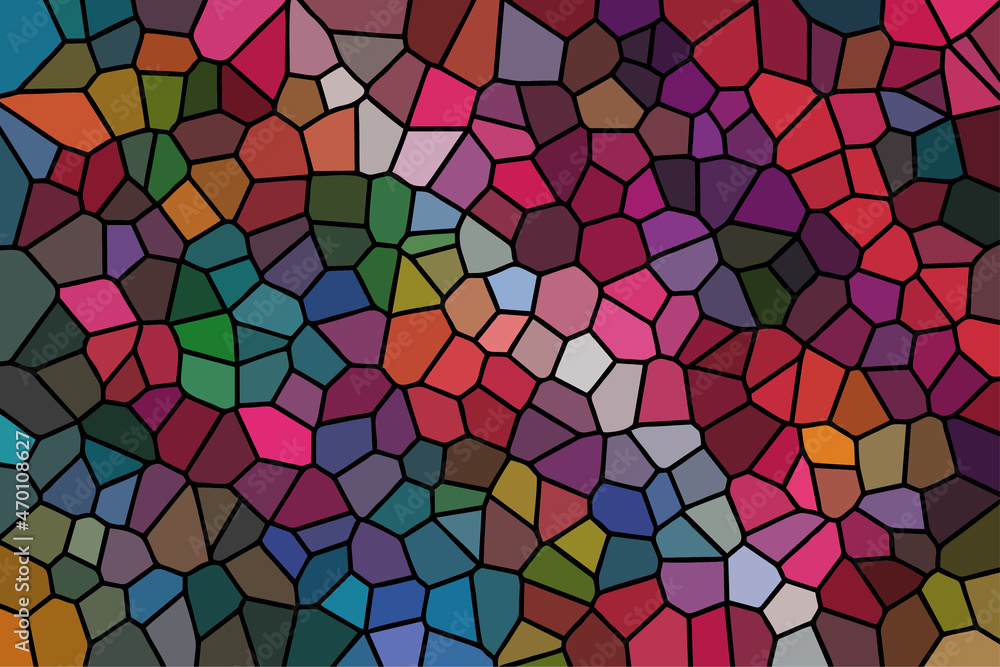 Multicolor Broken Stained Glass Background Multicolor Broken Stained Glass Background