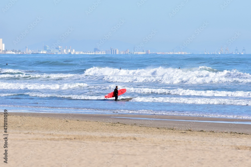 Obraz premium surfing the waves