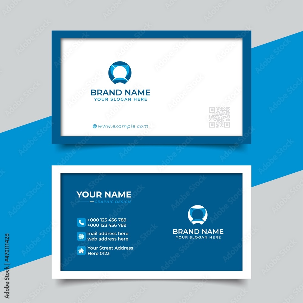 Naklejka premium Creative Modern Professional Business card Vector Design