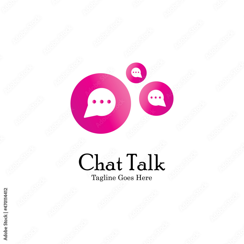 Abstract chat app logo design. Icon chat Dialogue and discussion vector illustration Abstract chat app logo design. Icon chat Dialogue and discussion vector illustration