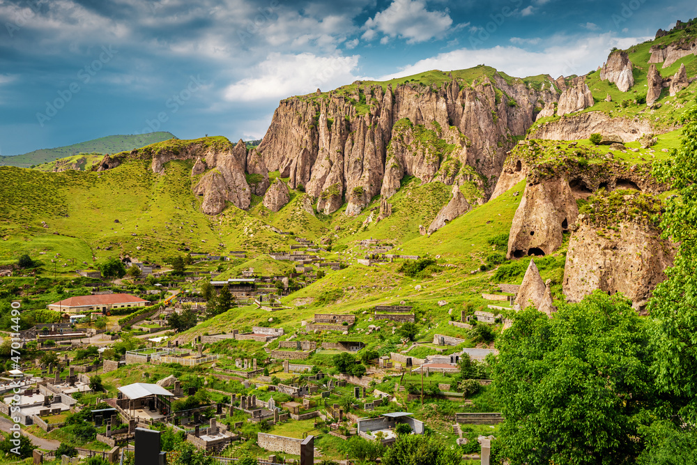 Ancient Cave Dwellings In A City Carved Out Of Soft Sandy Rocks Are The ancient-cave-dwellings-in-a-city-carved-out-of-soft-sandy-rocks-are-the