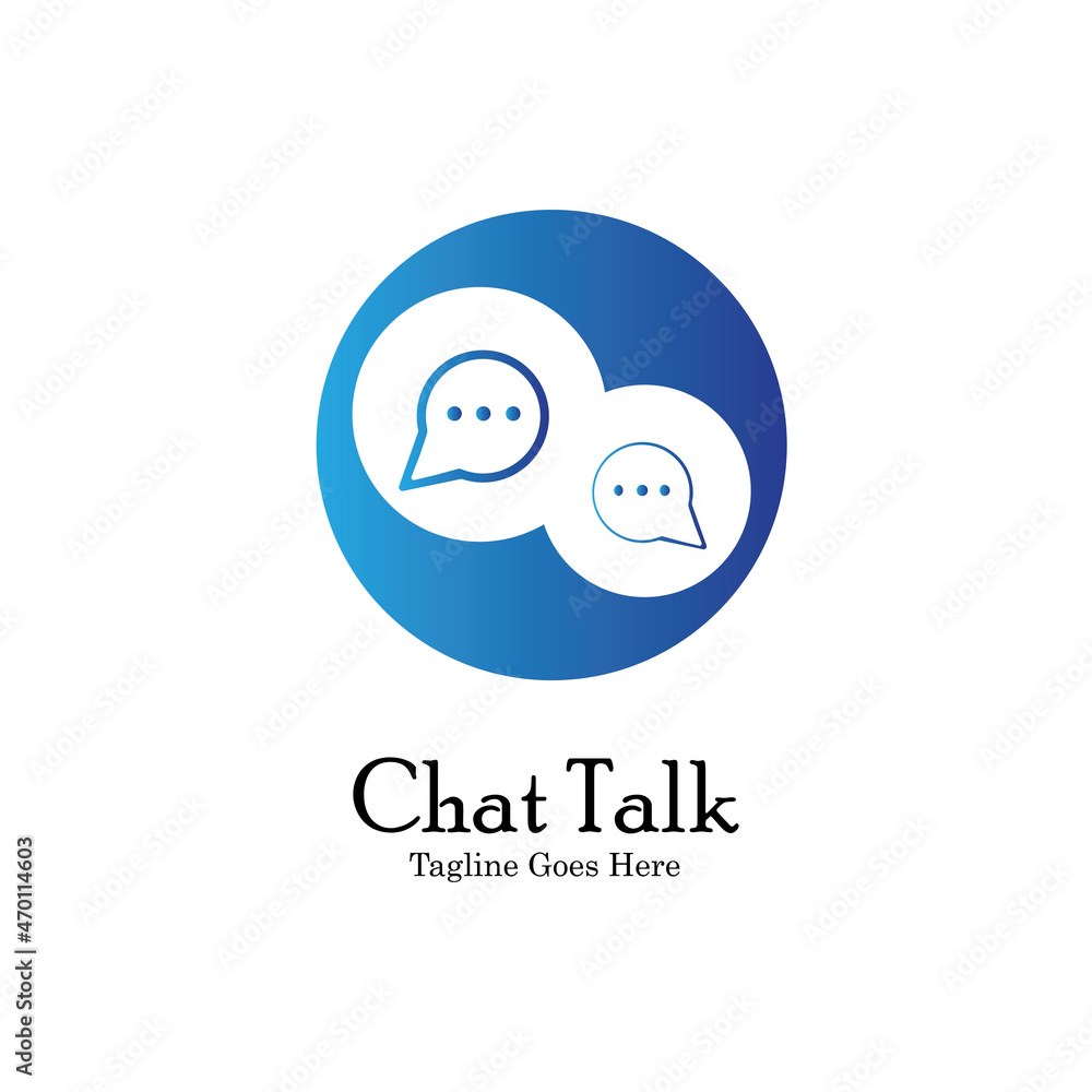 Abstract chat app logo design. Icon chat Dialogue and discussion vector illustration Abstract chat app logo design. Icon chat Dialogue and discussion vector illustration