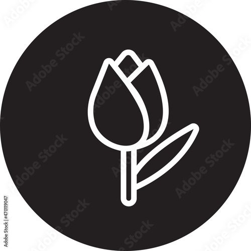 tulip glyph icon