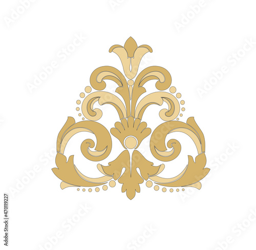 COLORFUL BAROQUE DECORATIONS WITH FLOWERS AND LEAVES IN ANCIENT ITALIAN STYLE
