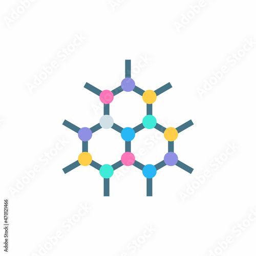 MOLECULAR STRUCTURE icon in vector. Logotype