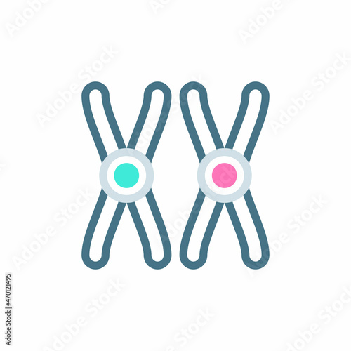 CHROMOSOME icon in vector. Logotype