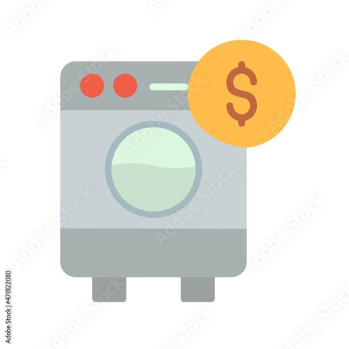 Money Laundering Flat Vector Icon Design